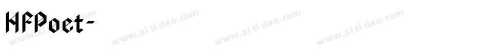 HFPoet字体转换