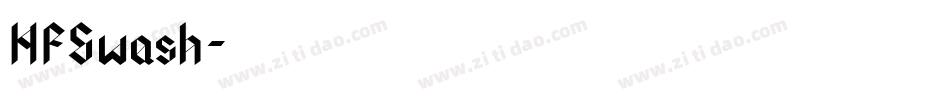 HFSwash字体转换