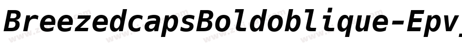 BreezedcapsBoldoblique-Epvj字体转换