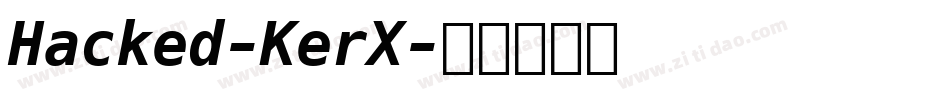 Hacked-KerX字体转换