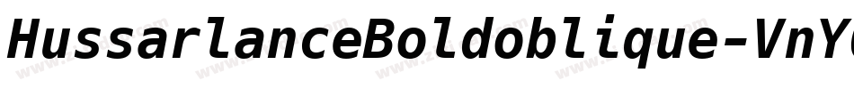 HussarlanceBoldoblique-VnY0字体转换