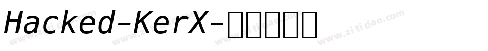 Hacked-KerX字体转换