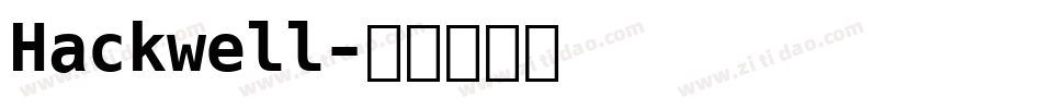 Hackwell字体转换