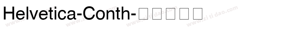 Helvetica-Conth字体转换