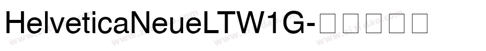 HelveticaNeueLTW1G字体转换