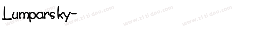 Lumparsky字体转换