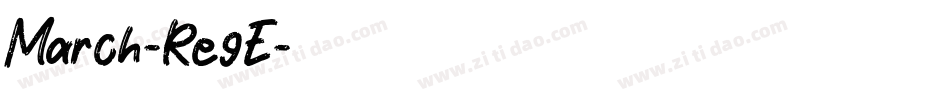 March-Re9E字体转换