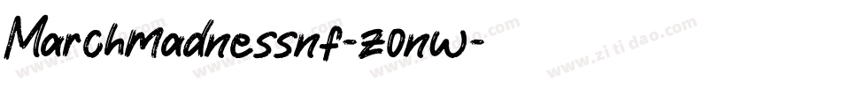 Marchmadnessnf-z0nw字体转换