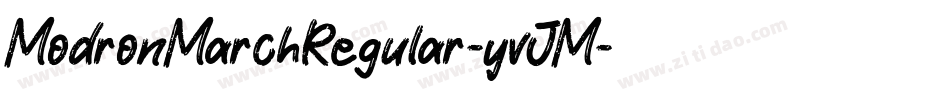 ModronMarchRegular-yvJM字体转换