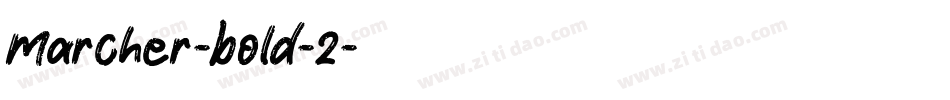 marcher-bold-2字体转换