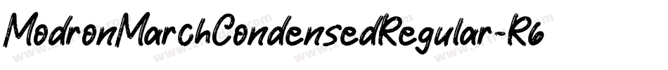 ModronMarchCondensedRegular-R61W字体转换