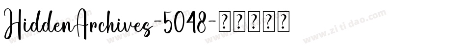 HiddenArchives-5048字体转换