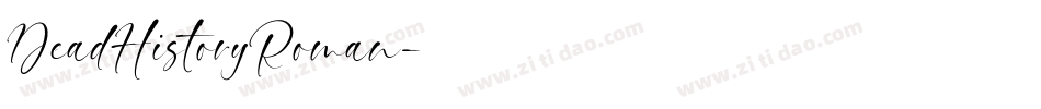 DeadHistoryRoman字体转换