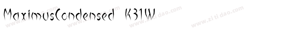 MaximusCondensed-K31W字体转换