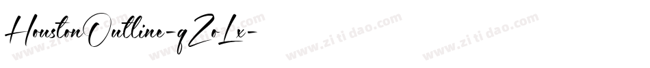 HoustonOutline-qZoLx字体转换