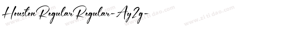 HoustonRegularRegular-Ay2g字体转换