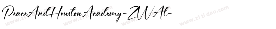 PeaceAndHoustonAcademy-ZVVAl字体转换