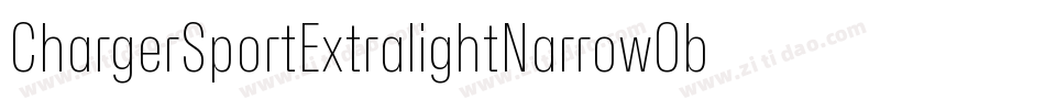 ChargerSportExtralightNarrowOblique-9rmy字体转换