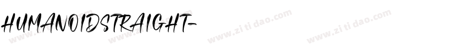 HUMANOIDSTRAIGHT字体转换