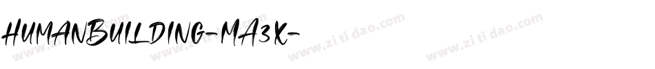 HumanBuilding-MA3x字体转换