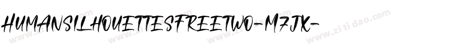 Humansilhouettesfreetwo-M7jx字体转换