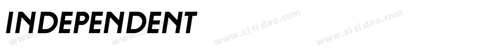 INDEPENDENT字体转换