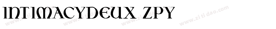 IntimacyDeux-Zpy3字体转换