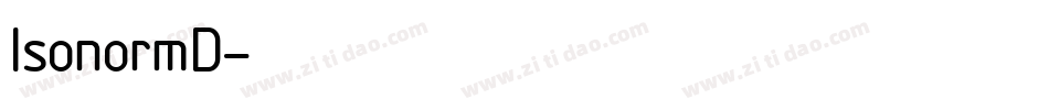 IsonormD字体转换