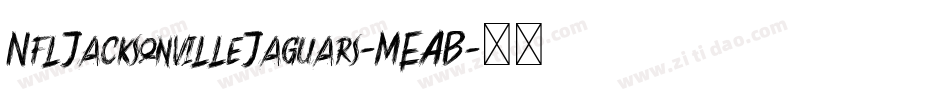 NflJacksonvilleJaguars-MEAB字体转换