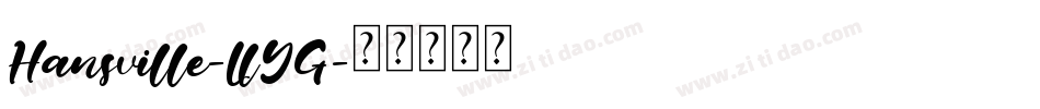 Hansville-LlYG字体转换