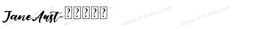 JaneAust字体转换