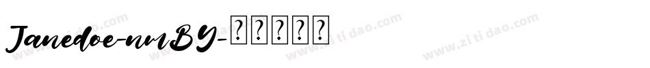Janedoe-nmBY字体转换