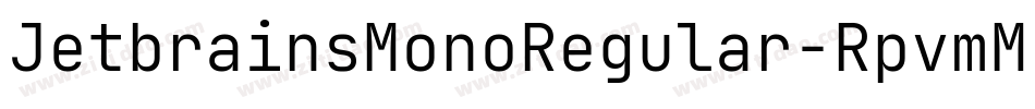 JetbrainsMonoRegular-RpvmM字体转换