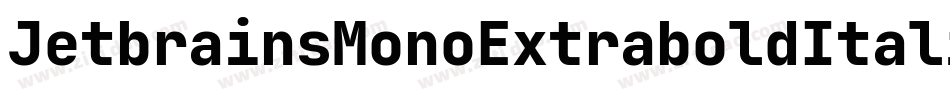 JetbrainsMonoExtraboldItalic-9YKO5字体转换