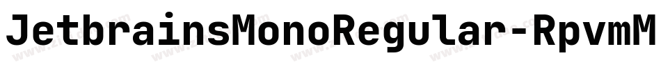 JetbrainsMonoRegular-RpvmM字体转换
