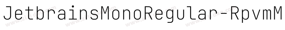 JetbrainsMonoRegular-RpvmM字体转换