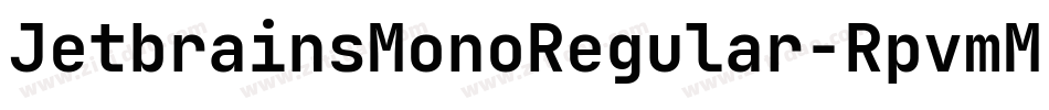 JetbrainsMonoRegular-RpvmM字体转换