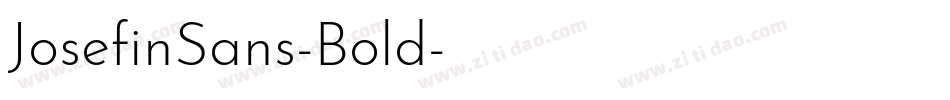 JosefinSans-Bold字体转换