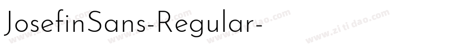 JosefinSans-Regular字体转换