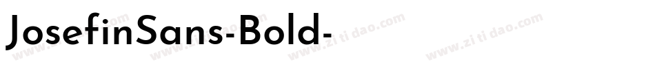 JosefinSans-Bold字体转换