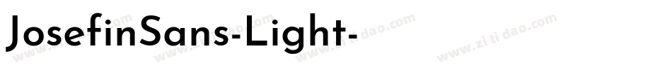 JosefinSans-Light字体转换