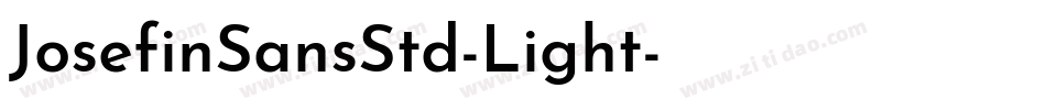 JosefinSansStd-Light字体转换