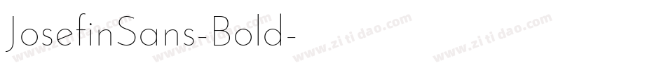 JosefinSans-Bold字体转换