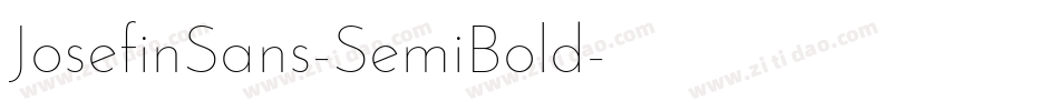 JosefinSans-SemiBold字体转换
