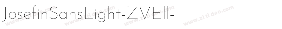 JosefinSansLight-ZVEll字体转换