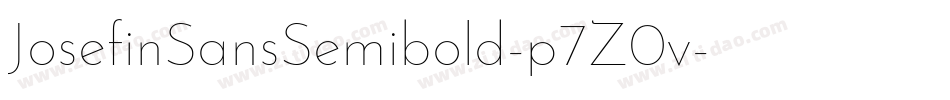 JosefinSansSemibold-p7Z0v字体转换