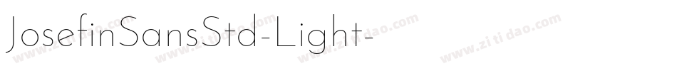 JosefinSansStd-Light字体转换