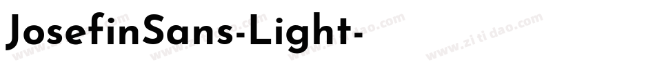 JosefinSans-Light字体转换