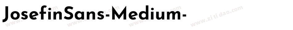 JosefinSans-Medium字体转换