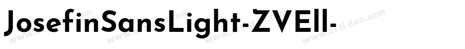 JosefinSansLight-ZVEll字体转换